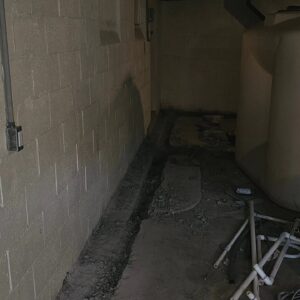 Cracked basement floor